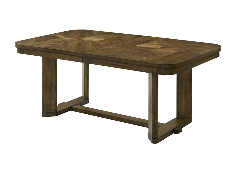Broadmoor Brown Extendable Dining Set from Crown Mark - Lara Furniture