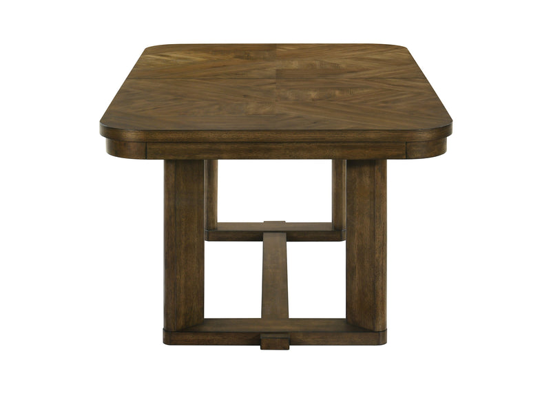 Broadmoor Brown Extendable Dining Set from Crown Mark - Lara Furniture