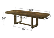 Broadmoor Brown Extendable Dining Set from Crown Mark - Lara Furniture