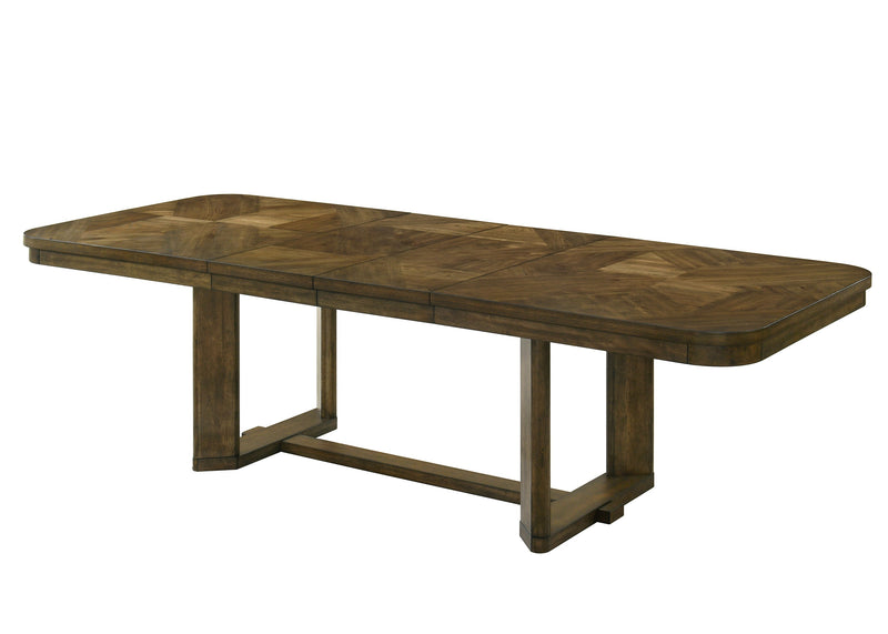 Broadmoor Brown Extendable Dining Set from Crown Mark - Lara Furniture