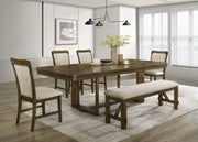 Broadmoor Brown Extendable Dining Set from Crown Mark - Lara Furniture