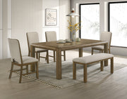 Cockrell Brown/Beige Extandable Dining Set from Crown Mark - Lara Furniture