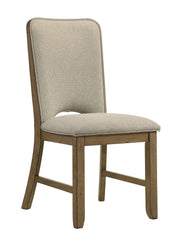 Cockrell Brown/Beige Side Chair, Set of 2 from Crown Mark - Lara Furniture