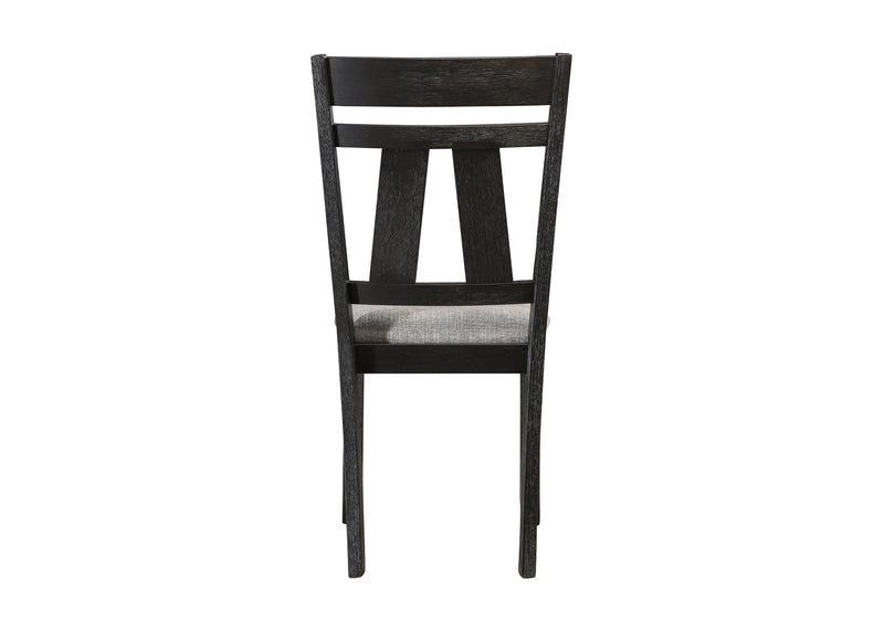 Maribelle Wheat Charcoal Side Chair, Set of 2 from Crown Mark - Lara Furniture
