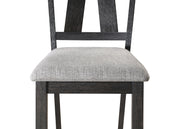 Maribelle Wheat Charcoal Side Chair, Set of 2 from Crown Mark - Lara Furniture