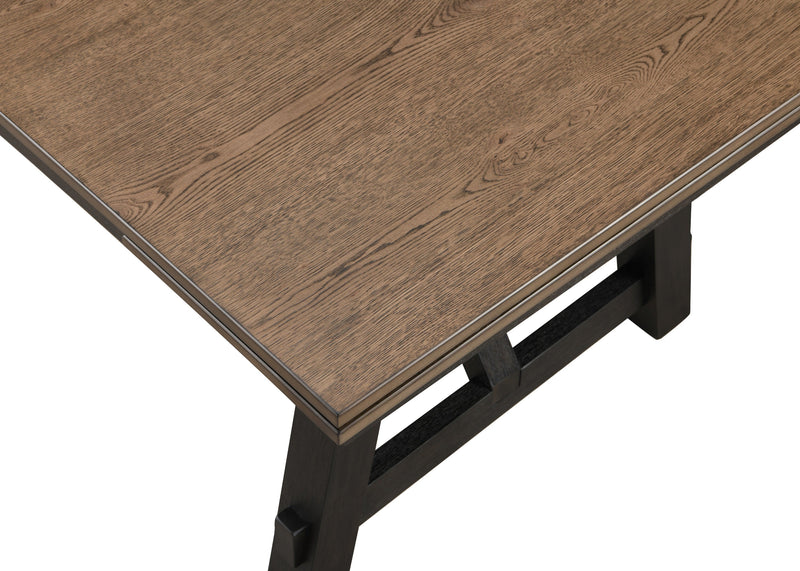 Maribelle Wheat Charcoal Extendable Dining Set from Crown Mark - Lara Furniture