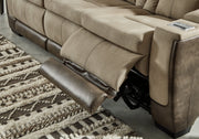 Next-Gen Durapella Sand Power Reclining Sofa and Loveseat from Ashley - Lara Furniture