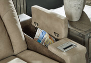 Next-Gen Durapella Sand Power Reclining Sofa and Loveseat from Ashley - Lara Furniture