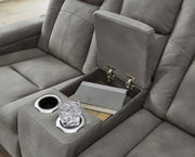 Next-Gen Durapella Slate Power Reclining Sofa and Loveseat from Ashley - Lara Furniture