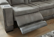Next-Gen Durapella Slate Power Reclining Sofa and Loveseat from Ashley - Lara Furniture