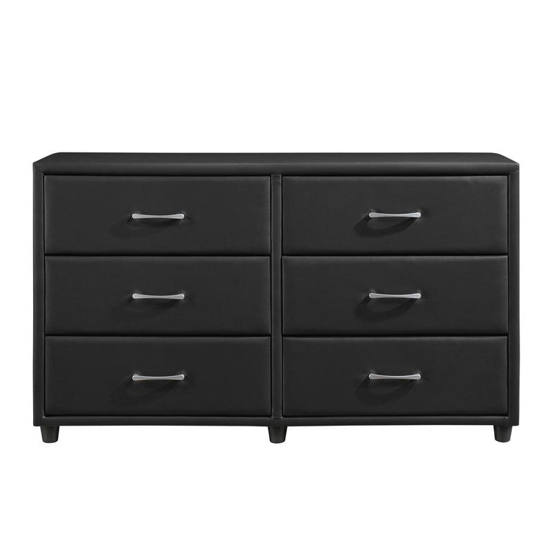 Lorenzi Black Upholstered Platform Bedroom Set - Lara FurnitureBedroom Set