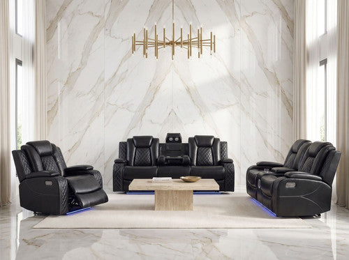 2226 BLACK SOFA&LOVESEAT - 2226 BLACK SOFA&LOVESEAT