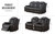 2226 BLACK SOFA&LOVESEAT - 2226 BLACK SOFA&LOVESEAT
