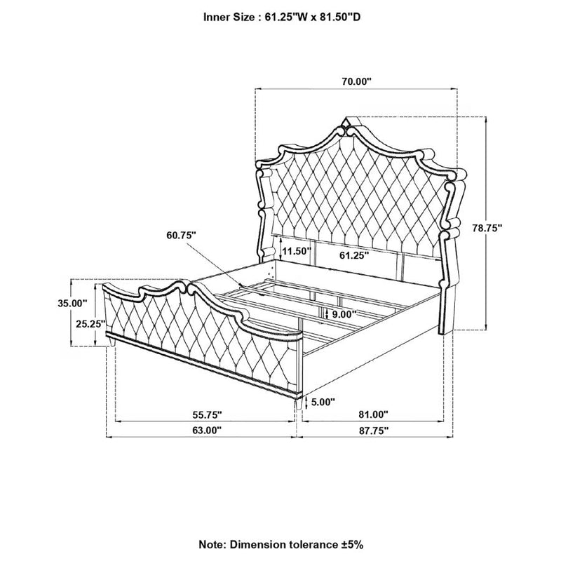 QUEEN BED 4 PC SET