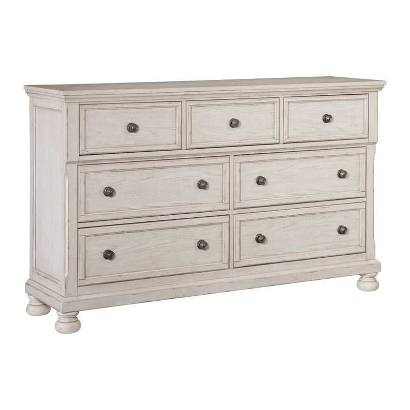 Bethel Wire Brushed White Sleigh Storage Platform Bedroom Set - Lara FurnitureBedroom Set