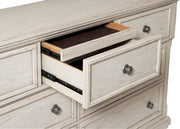 Bethel Wire Brushed White Sleigh Storage Platform Bedroom Set - Lara FurnitureBedroom Set