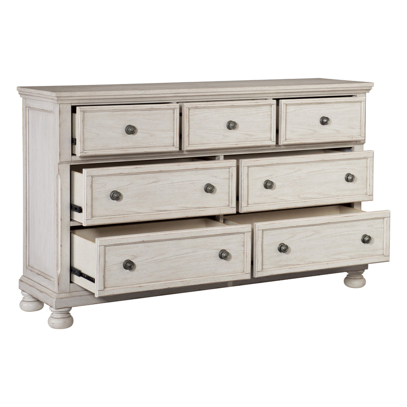 Bethel Wire Brushed White Sleigh Storage Platform Bedroom Set - Lara FurnitureBedroom Set