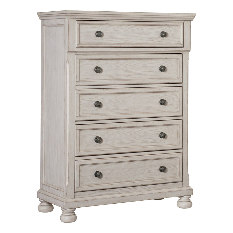Bethel Wire Brushed White Sleigh Storage Platform Bedroom Set - Lara FurnitureBedroom Set