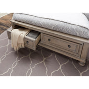 2259GY-1* (3) Queen Platform Bed with Footboard Storage - 2259GY-1*