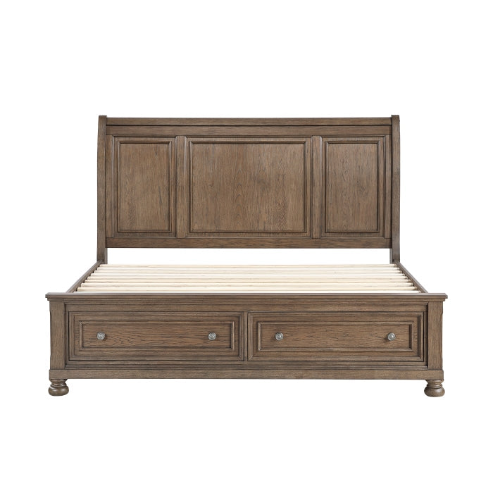 2259KBR-1CK* (3) California King Platform Bed with Footboard Storage - 2259KBR-1CK*
