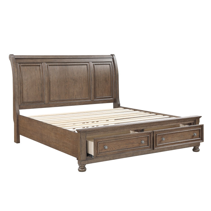 2259KBR-1CK* (3) California King Platform Bed with Footboard Storage - 2259KBR-1CK*