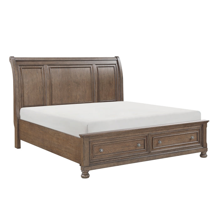 2259KBR-1EK* (3) Eastern King Platform Bed with Footboard Storage - 2259KBR-1EK*