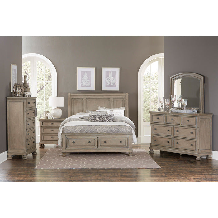 2259KGY-1EK* (3) Eastern King Platform Bed with Footboard Storage - 2259KGY-1EK*
