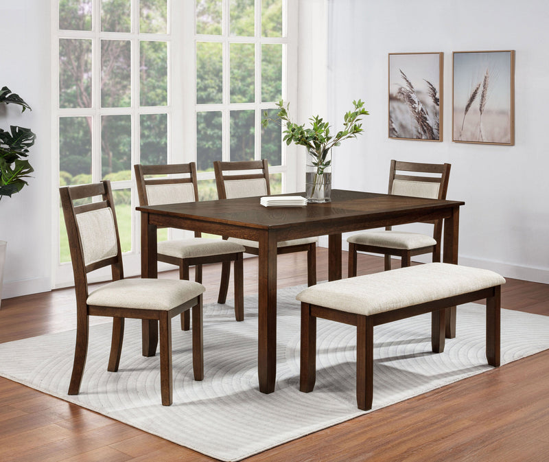 Avasa Upholstered Dining Bench from Crown Mark - Lara Furniture