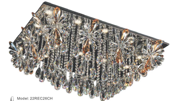 22REC26CH 26" X 16" MISSOURI CHROME RECTANGULAR - 210000002882