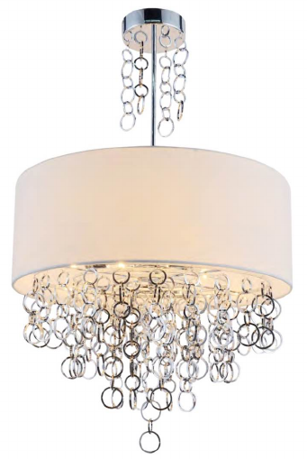2300H24WC 24" X 24" PIPPA CHROME ROUND - 210000004386