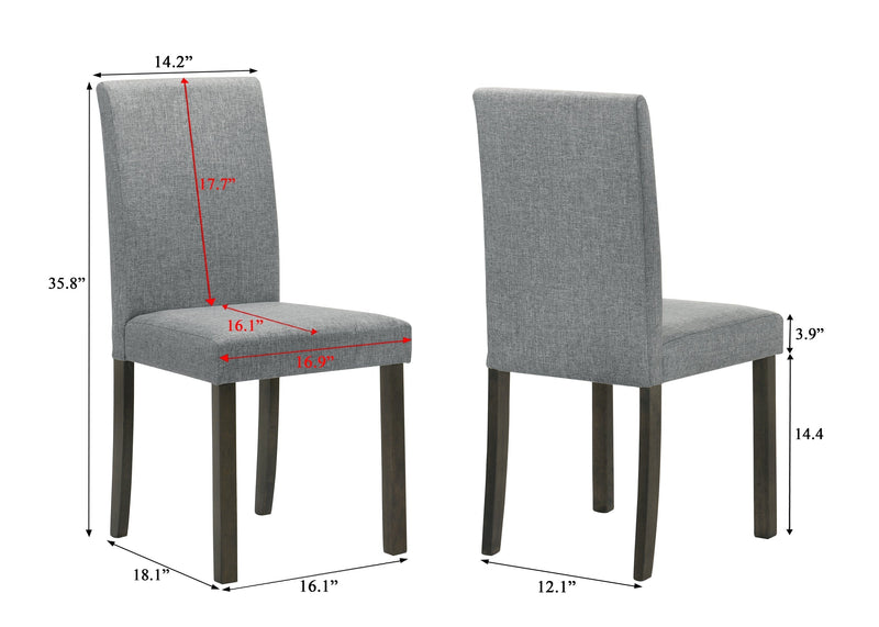 Melshire Dark Wood/Gray Dining Set from Crown Mark - Lara Furniture