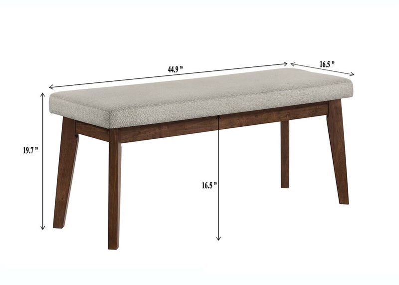 Salerno Beige/Brown Dining Set from Crown Mark - Lara Furniture