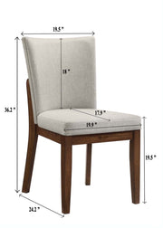 Salerno Beige/Brown Dining Set from Crown Mark - Lara Furniture