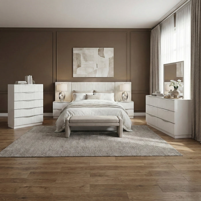 2384K-1CK*WB 5pc Set California King Wall Bed (CK+2NS+2NS-P) - 2384K-1CK*WB