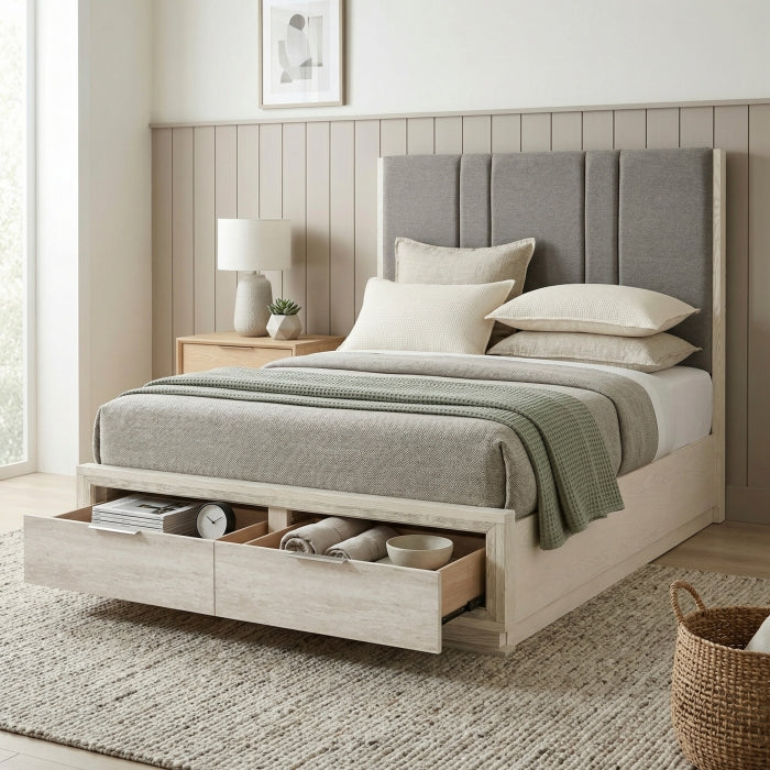 2391K-1EK* (3) Eastern King Platform Bed with Footboard Storage - 2391K-1EK*