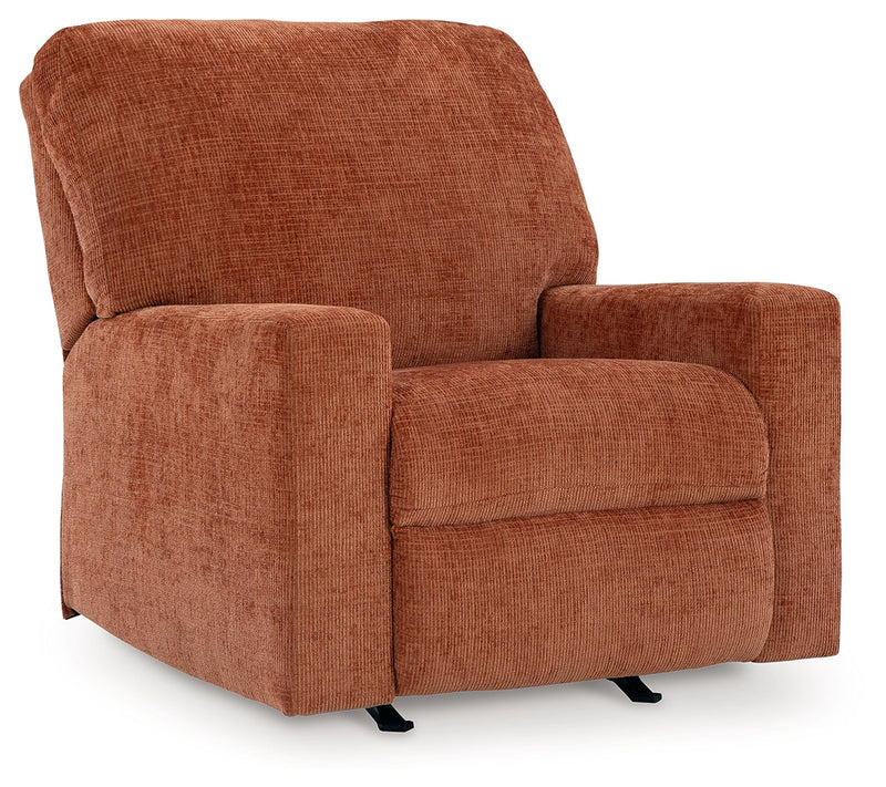 Aviemore Spice LAF Sectional with Ottoman and Recliner from Ashley - Lara Furniture