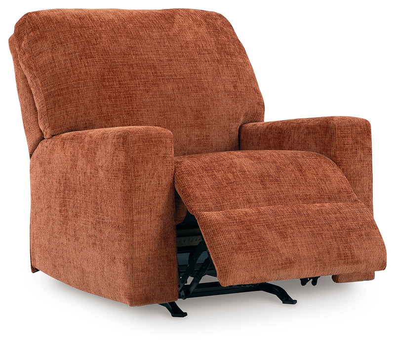 Aviemore Spice LAF Sectional with Ottoman and Recliner from Ashley - Lara Furniture