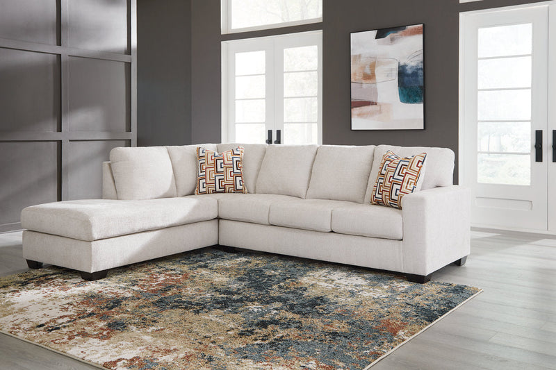 Aviemore Stone 2-Piece Sectional with Chaise -  Ashley - Lara Furniture