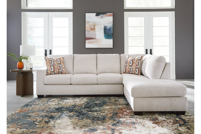 Aviemore Stone 2-Piece Sectional with Chaise -  Ashley - Lara Furniture