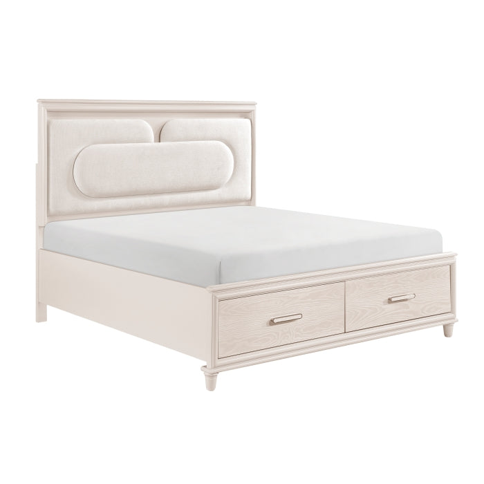 2451-1* (4) Queen Platform Bed with Footboard Storage - 2451-1*