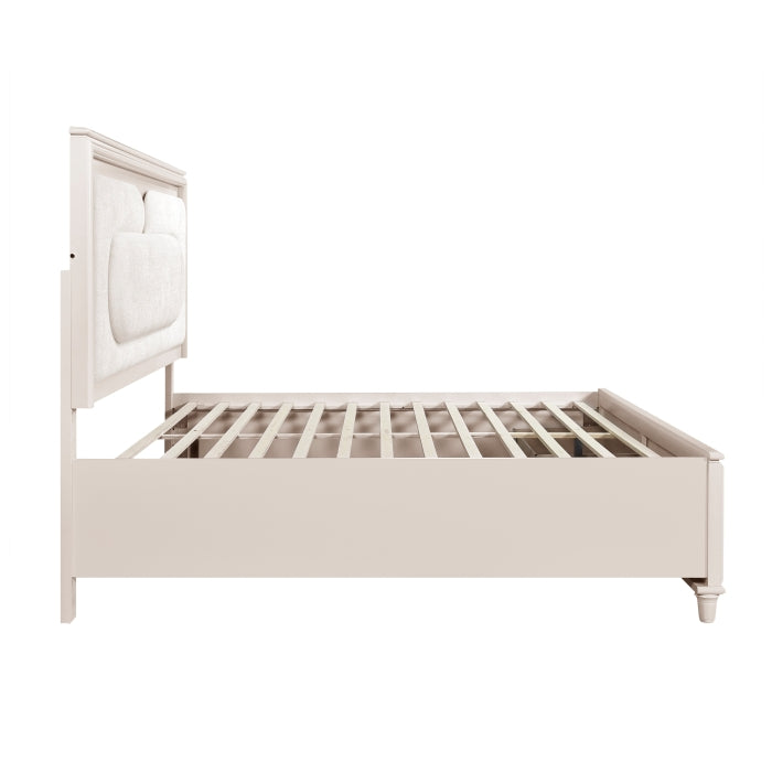 2451-1* (4) Queen Platform Bed with Footboard Storage - 2451-1*