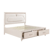 2451-1* (4) Queen Platform Bed with Footboard Storage - 2451-1*