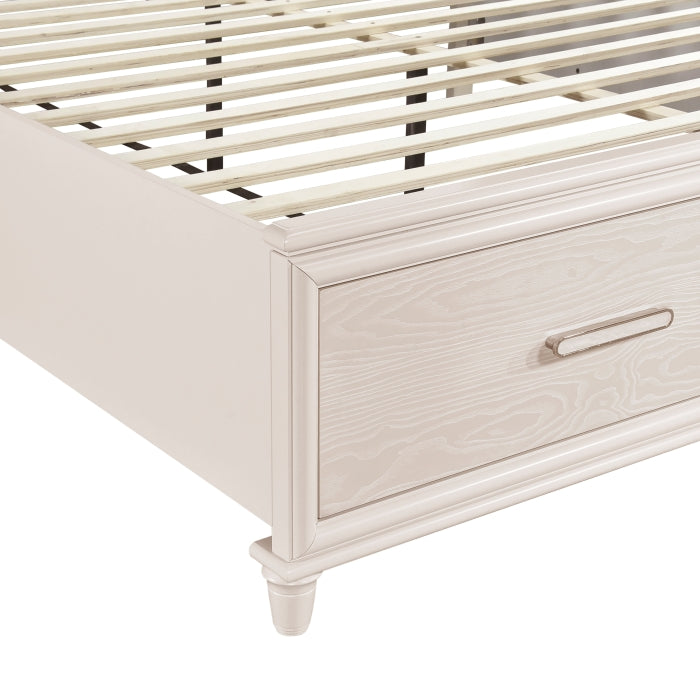 2451-1* (4) Queen Platform Bed with Footboard Storage - 2451-1*