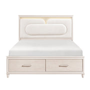 2451K-1CK* (4) California King Platform Bed with Footboard Storage - 2451K-1CK*