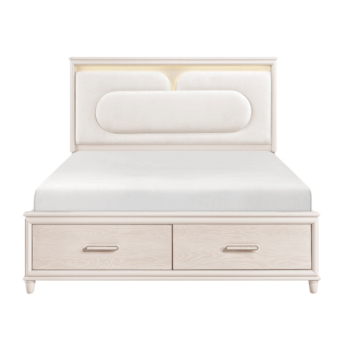 2451K-1CK* (4) California King Platform Bed with Footboard Storage - 2451K-1CK*