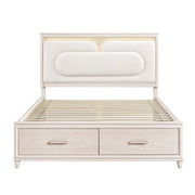 2451K-1CK* (4) California King Platform Bed with Footboard Storage - 2451K-1CK*