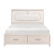 2451K-1CK* (4) California King Platform Bed with Footboard Storage - 2451K-1CK*