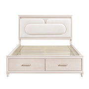 2451K-1CK* (4) California King Platform Bed with Footboard Storage - 2451K-1CK*