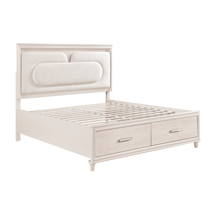 2451K-1CK* (4) California King Platform Bed with Footboard Storage - 2451K-1CK*