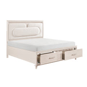 2451K-1CK* (4) California King Platform Bed with Footboard Storage - 2451K-1CK*